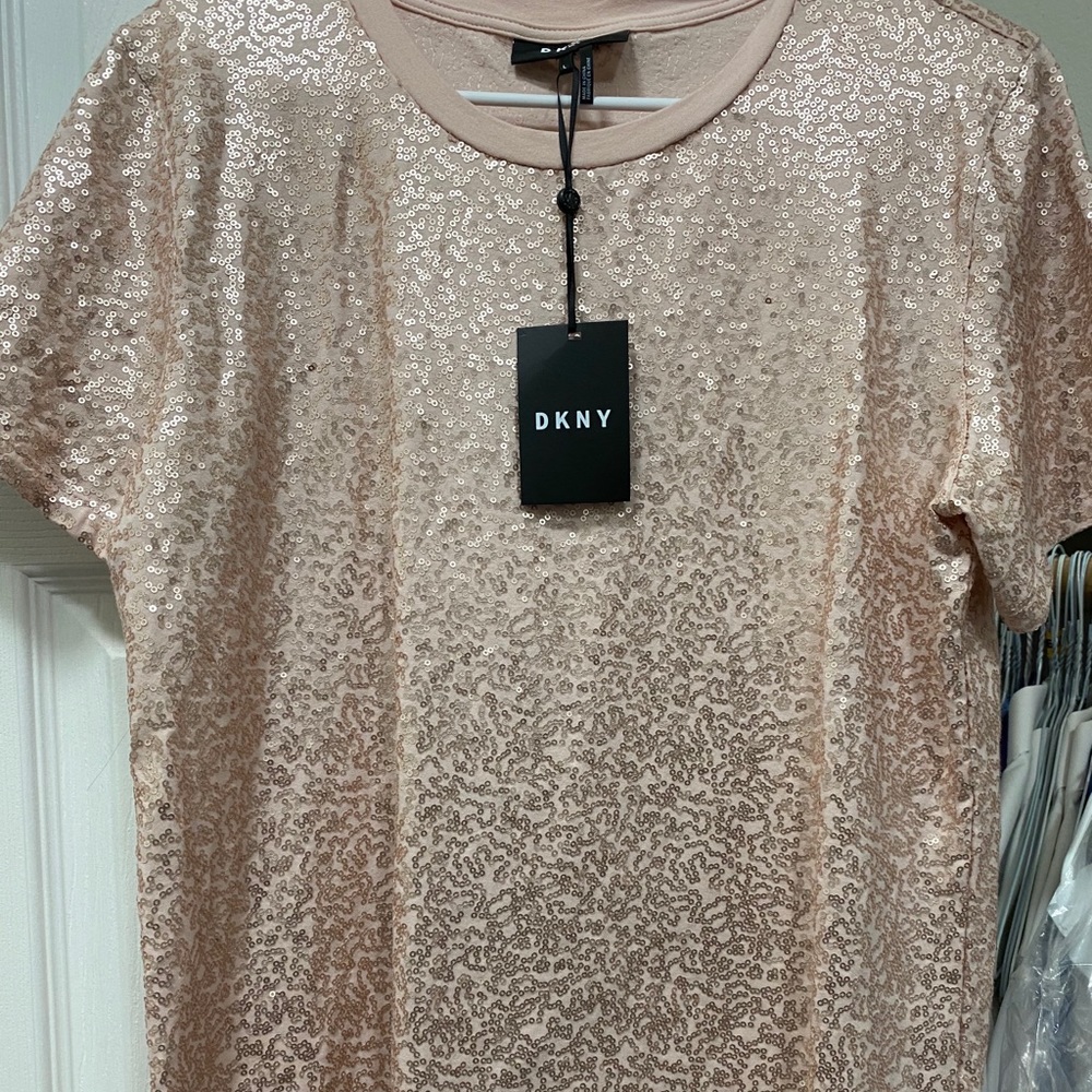 NEW DKNY Rose Gold Shirt